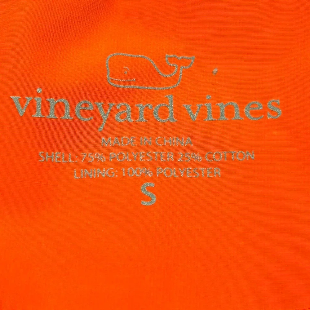 Vineyard Vines Performance Windbreaker Jacket Mens S Full Zip Rain Coat Coastal